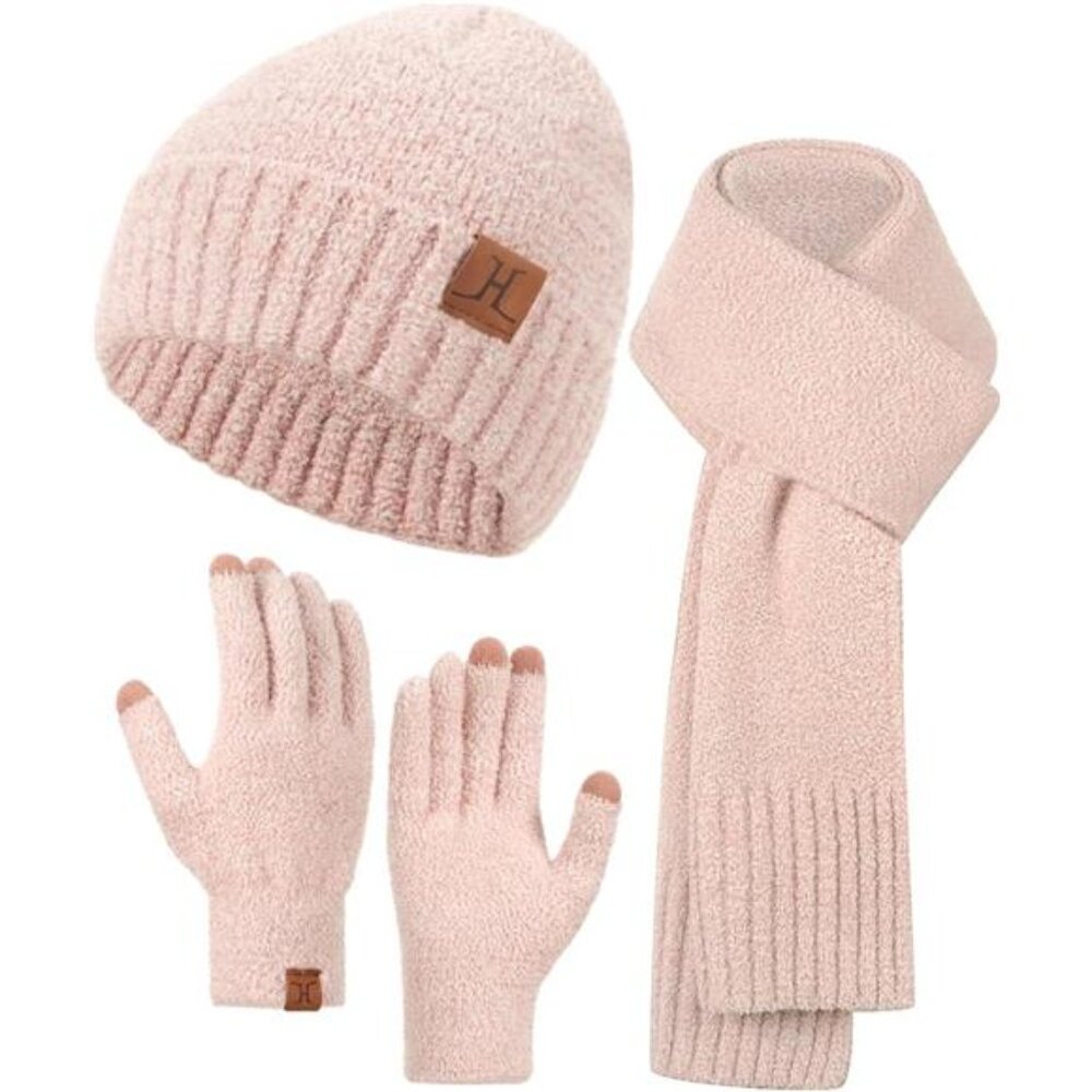 Hat Scarf And Gloves For Women, Winter Hats Womens Beanie Scarf Cold Weather